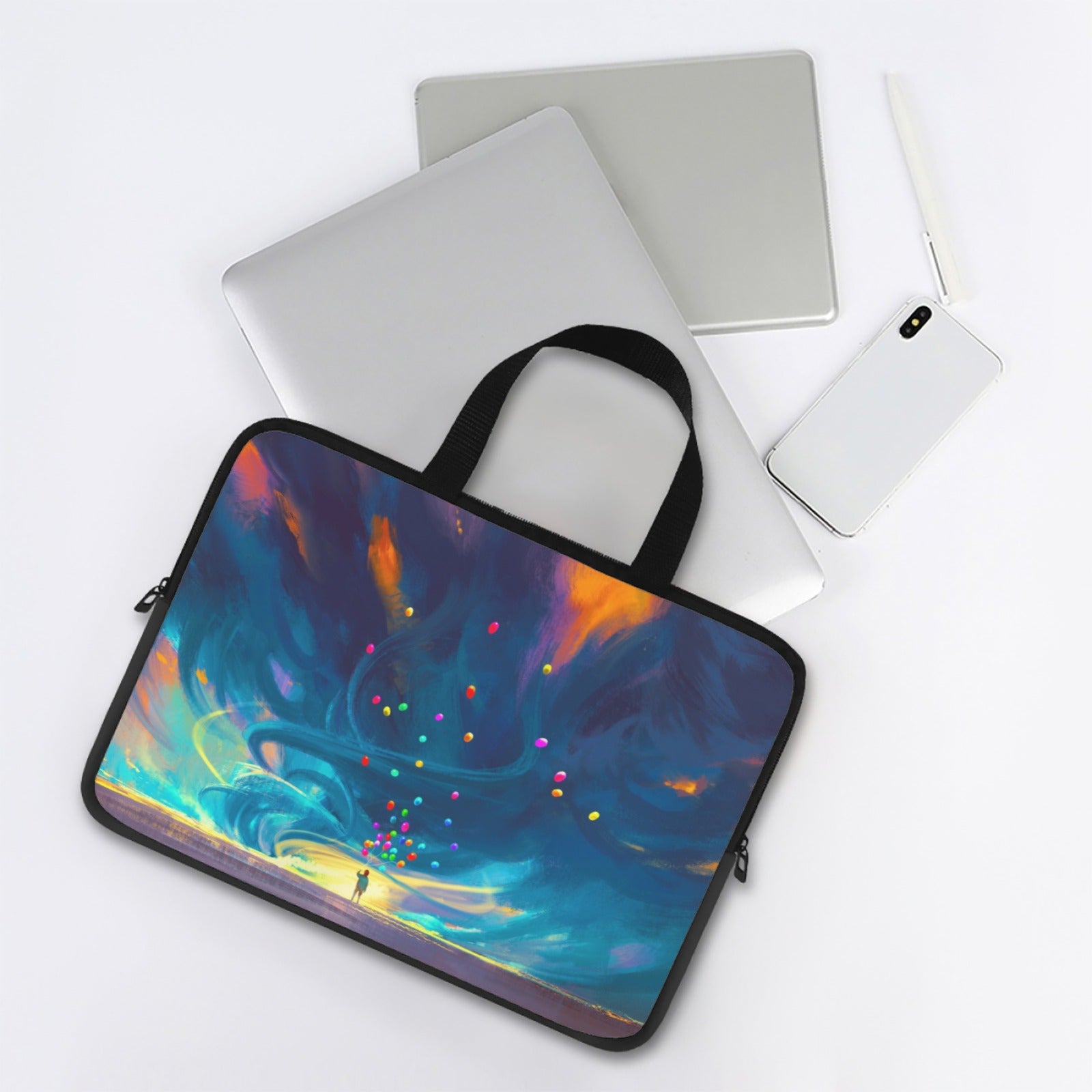 Abstract Skyline Art Laptop Bag with Handle 15inch