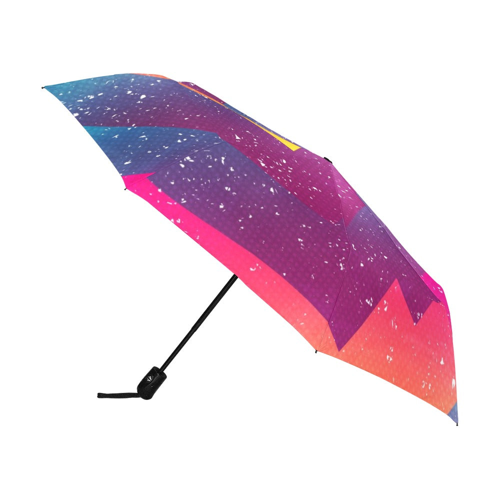 Bright Geometric Seamless Pattern with Grunge Effect Anti-UV Auto-Foldable Umbrella (Model U09)