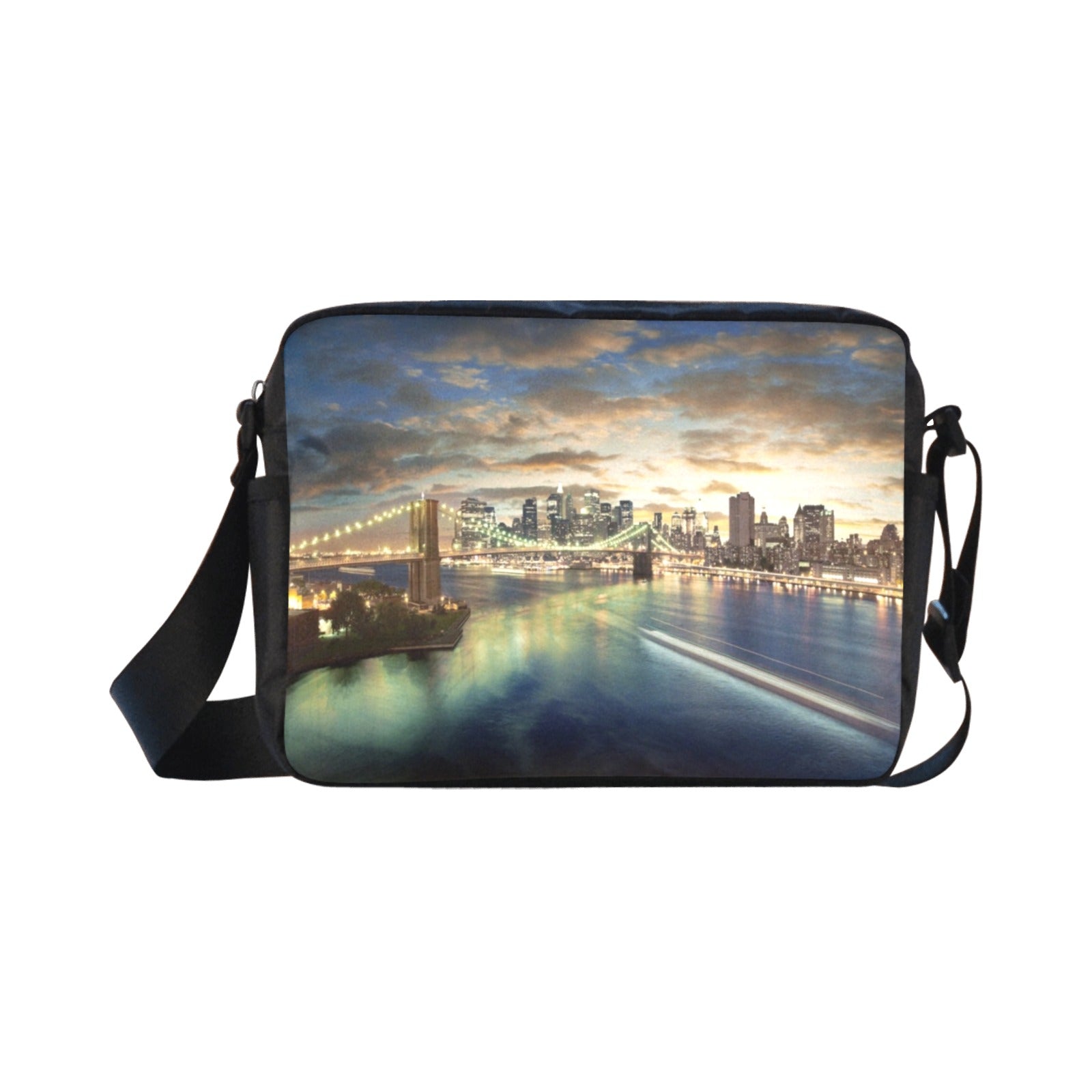 Amazing New York Cityscape  Classic Cross-body Nylon Bags (Model 1632)