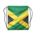 Jamaican Flag Drawstring Backpack Bag (Large)