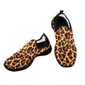Leopard Fly Weave Sneakers Drop-in-Heel for Women(Model 02002)