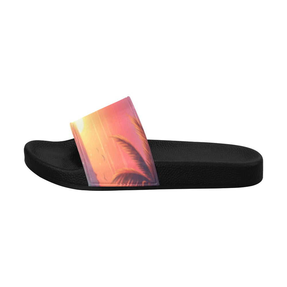 Unisex-Adults Tropical Beach Slides