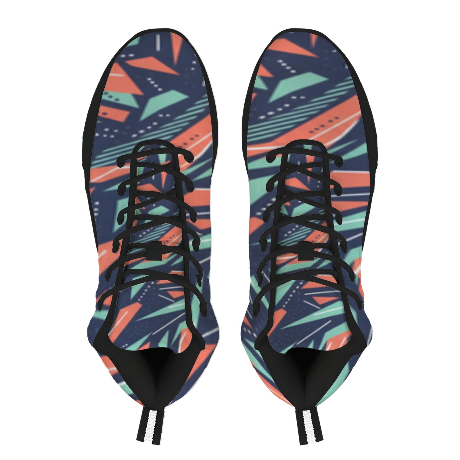 Men's High-Top Outdoor Chunky Sneakers – (Black)