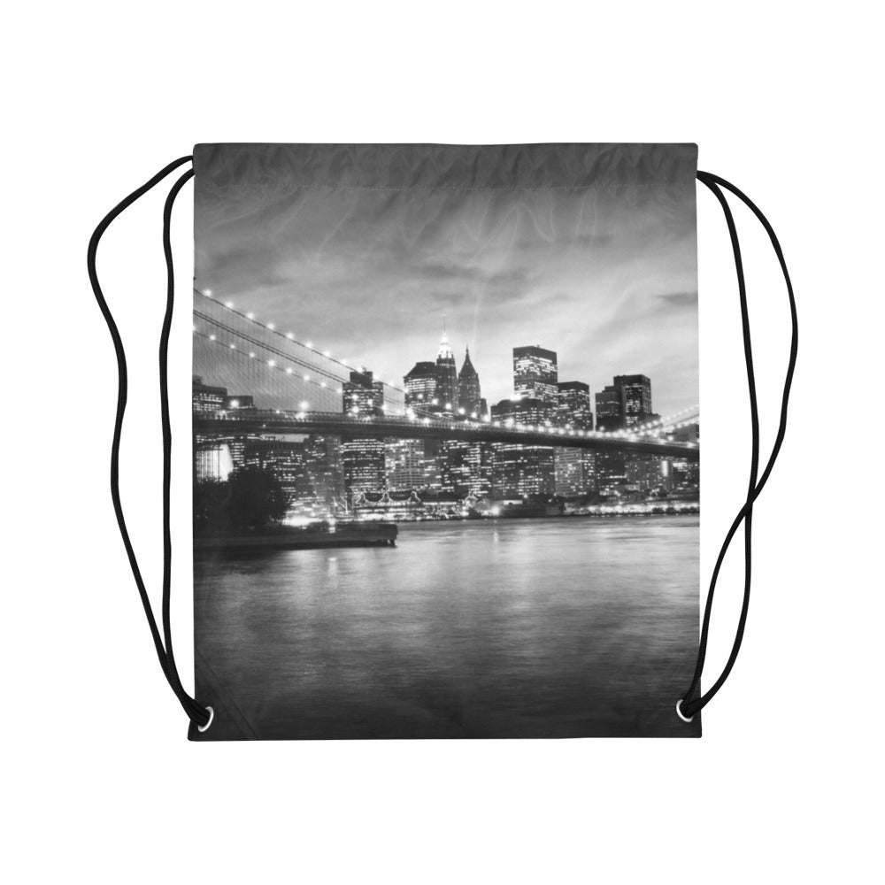Newyork City Design Drawstring Bag (Model 1604) (Large)