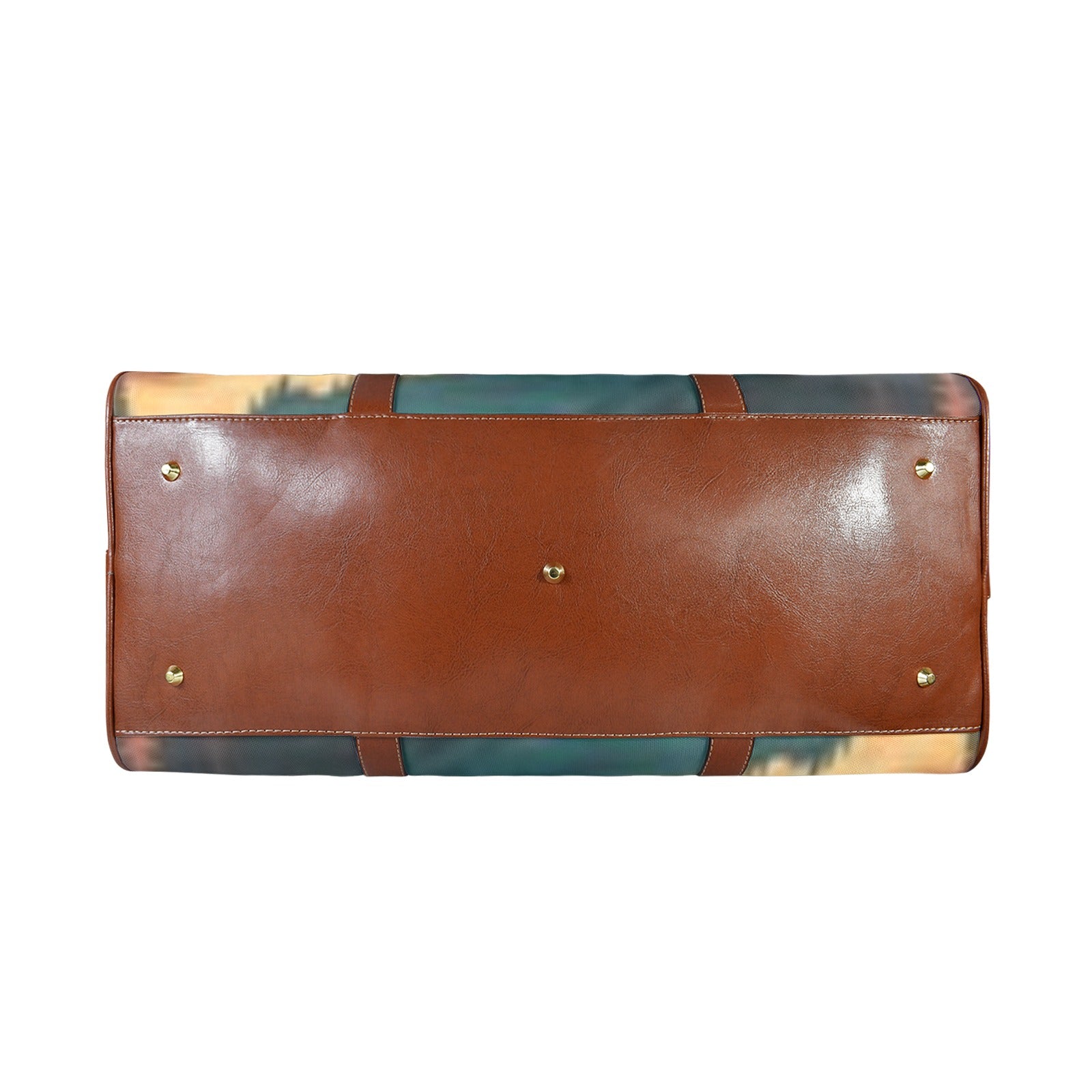 Geometric Arrow Burst Custom Travel Bag-Large (Brown Long Patch) (Model 1736)