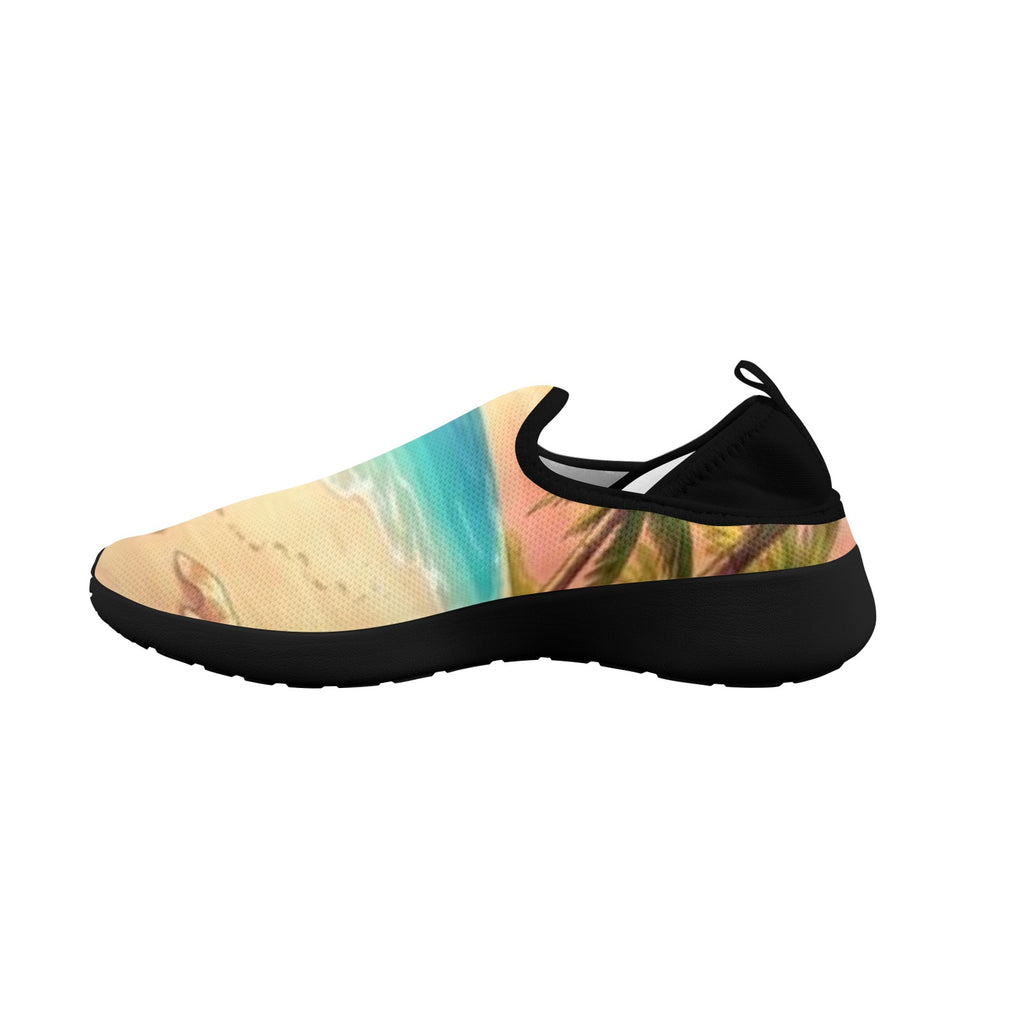 Sunshine Beach Fly Weave Sneakers Drop-in-Heel for Women(Model 02002)