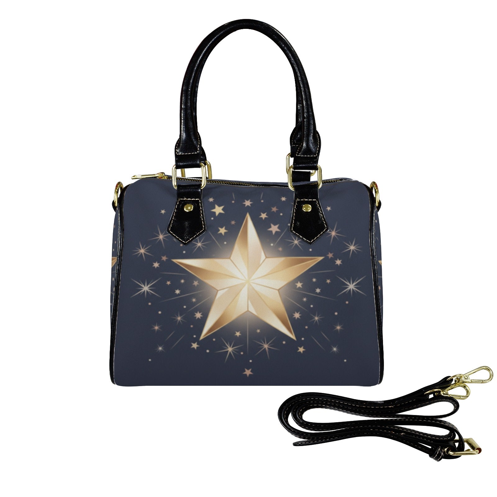 Glowing Star Handbag-Black Handle (Model 1746)