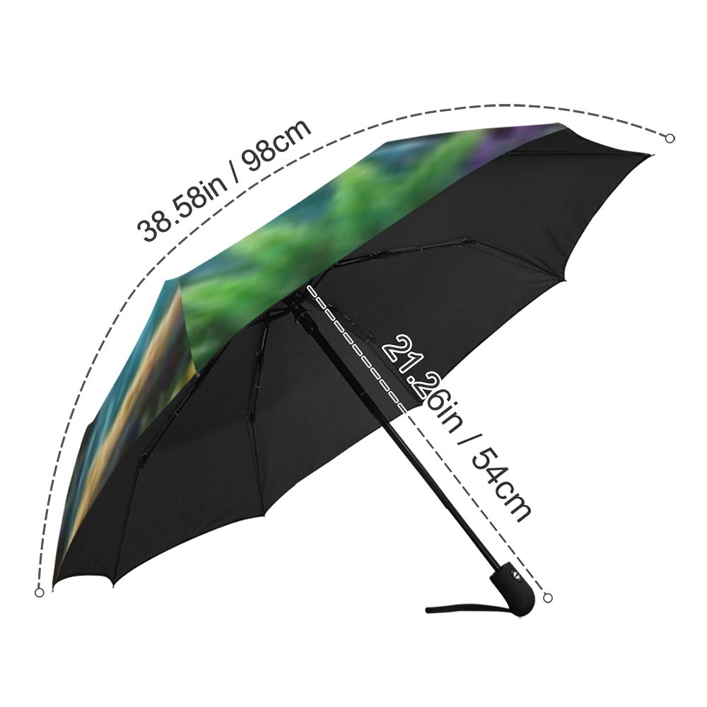 Sunset Waterfall Anti-UV Auto-Foldable Umbrella (Model U09)