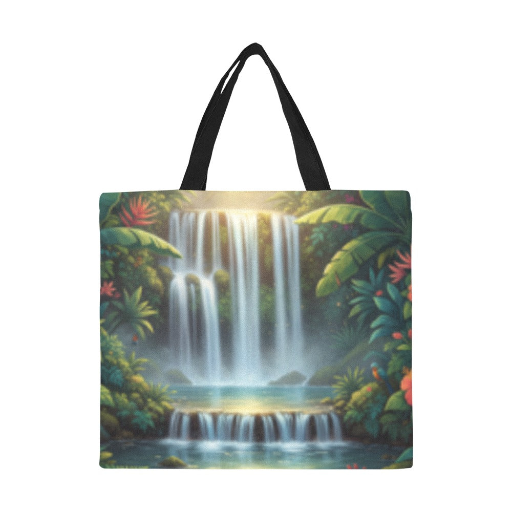 Waterfall Forest Tote Bag(Model1699)(Large)