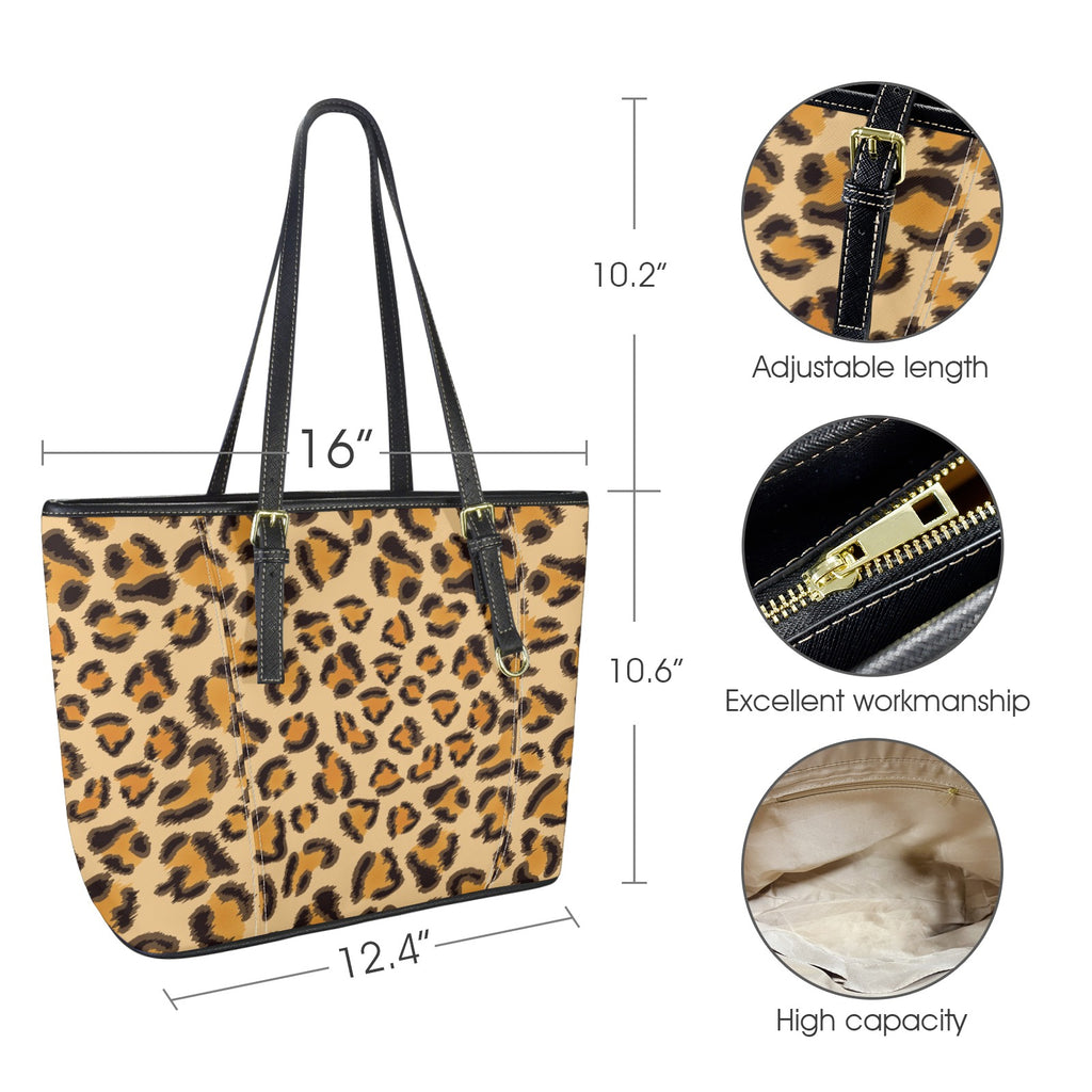 Leopard New Tote Hand Bag-Small (Model 1640）