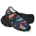 Men's Custom Print Fitness Shoes with Shoelaces –  (Black)