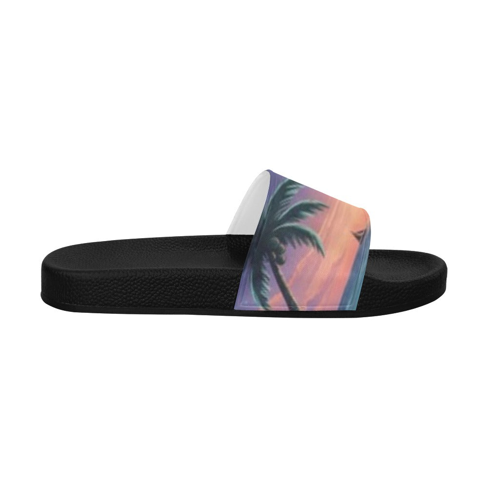 Women's Sunset Palm Beach Slide Sandals(Model 057)