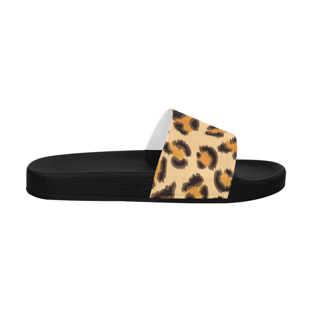 Women's Leopard Slide Sandals(Model 057)