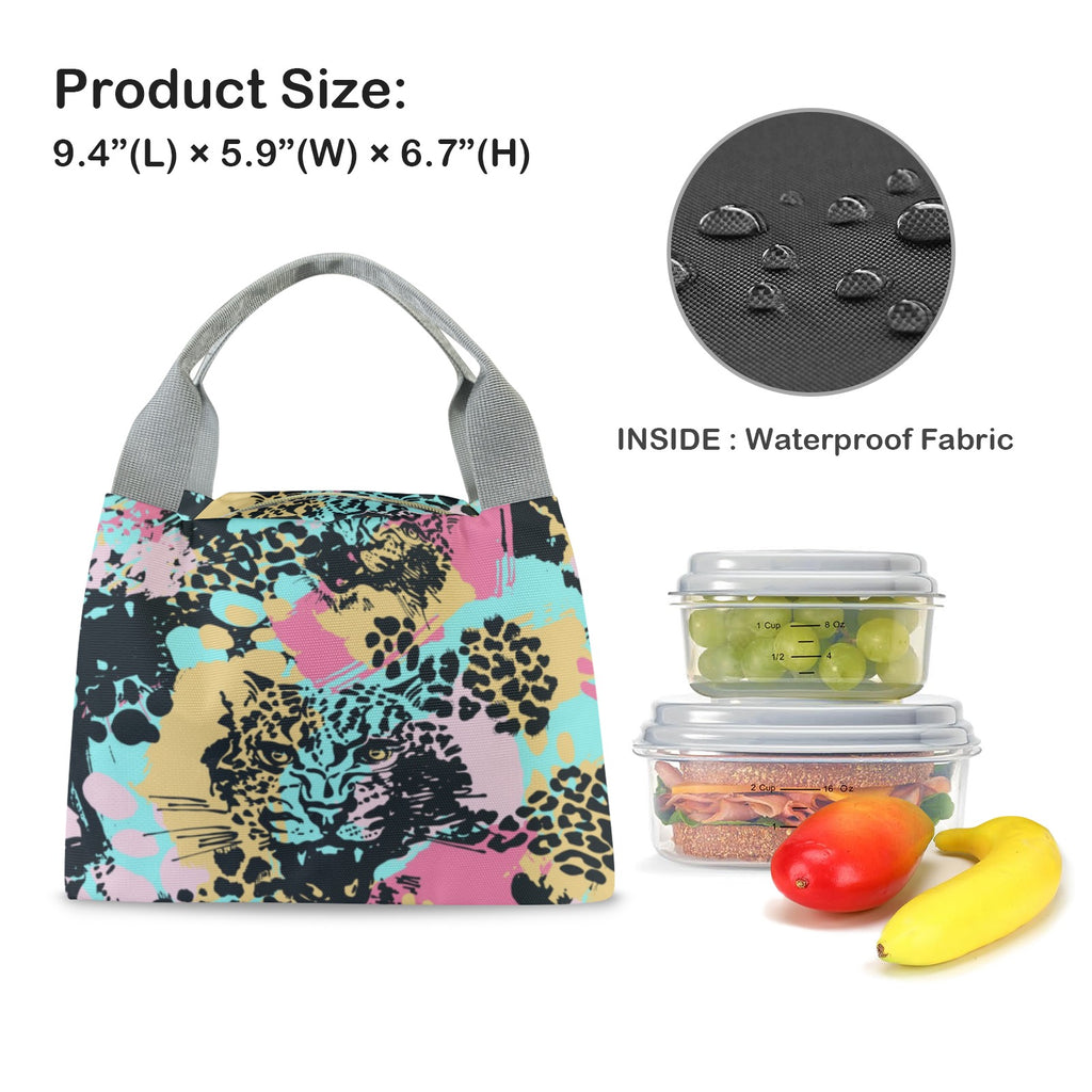 Portable Lunch Bag-Grey Handle (Model 1742) Product Title