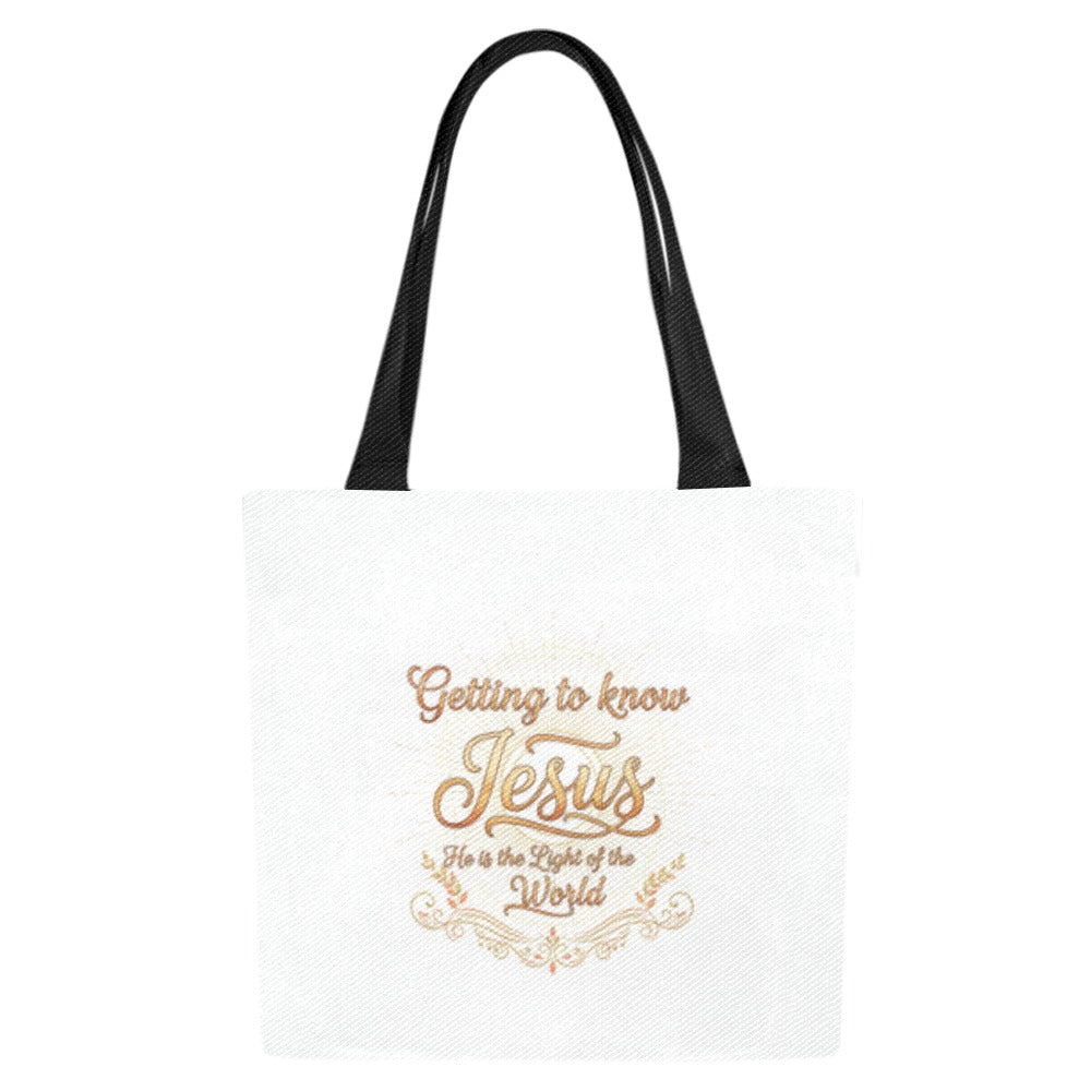 Getting to know Jesus Tote Bag (Model1657) (Set of 4)