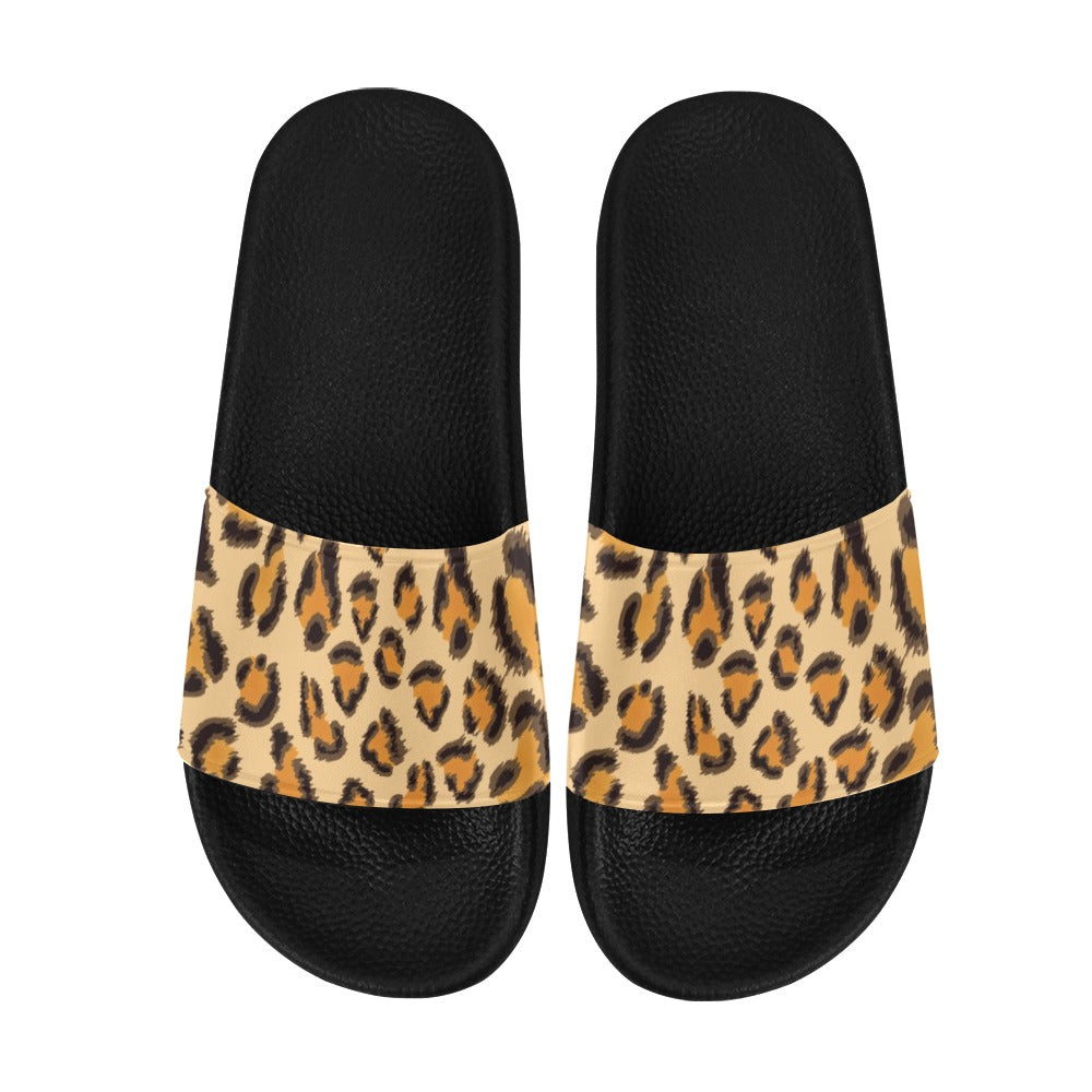 Women's Leopard Slide Sandals(Model 057)