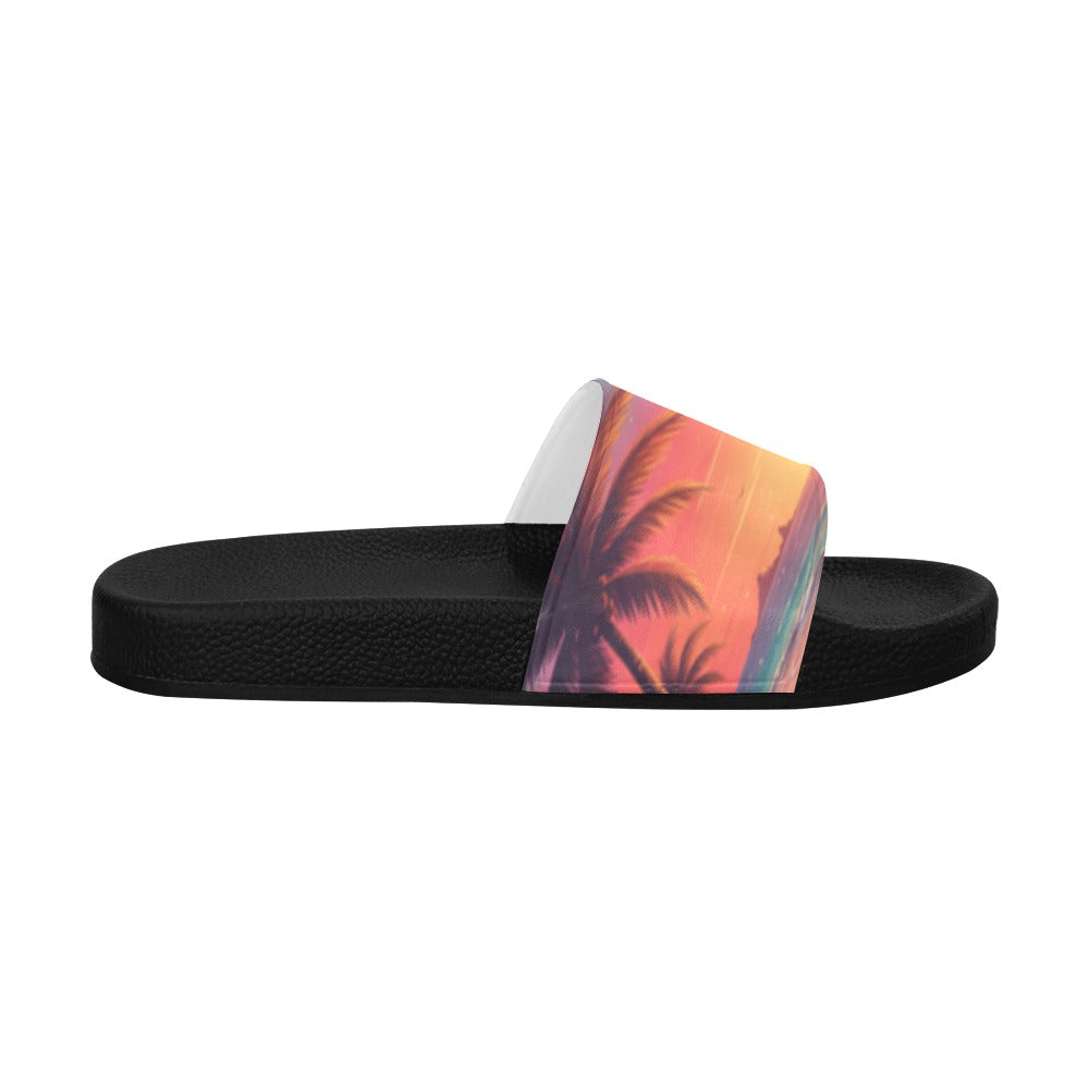 Women's Sunrise Palm Slide Sandals(Model 057)