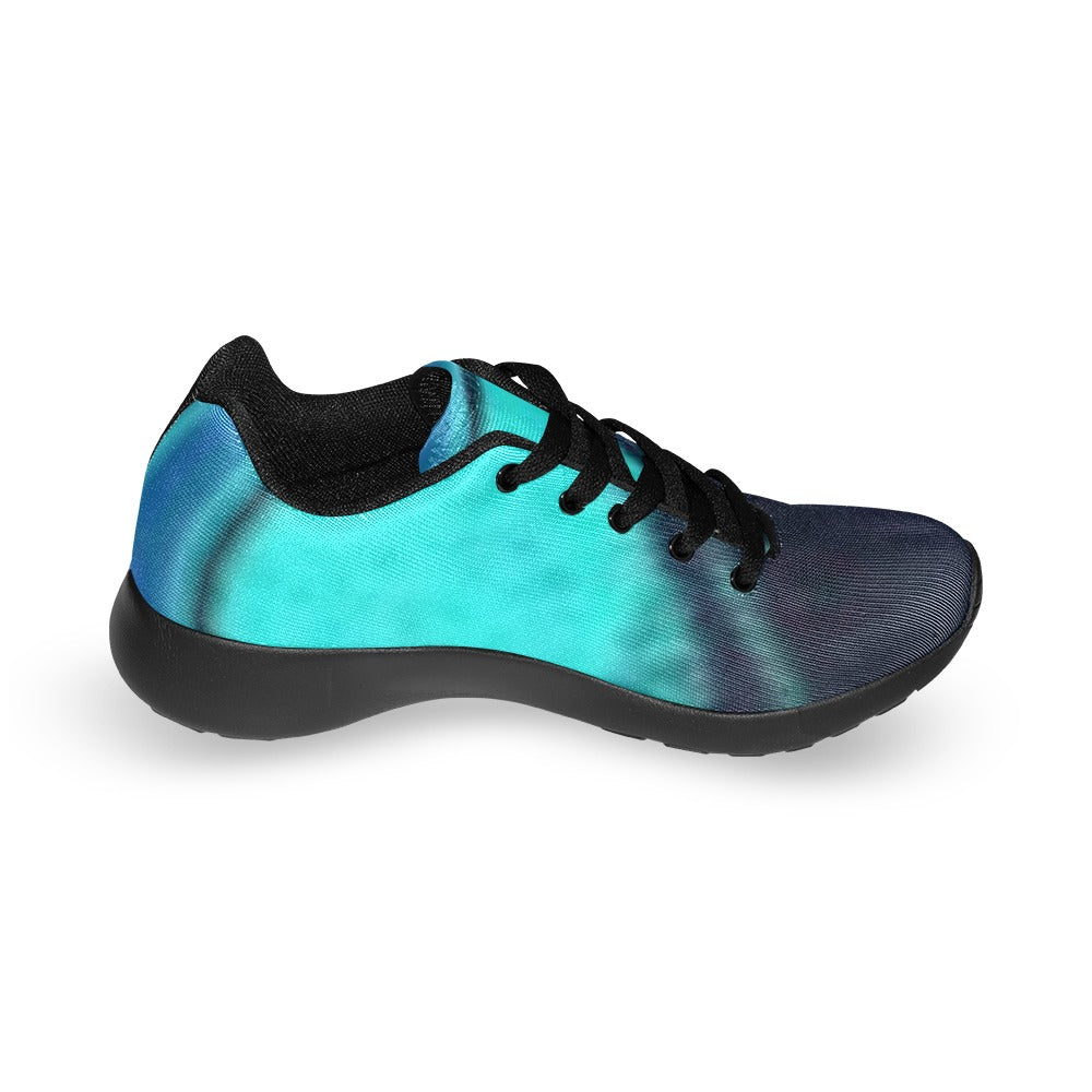 Ombre Pattern Women's Lightweight Sneakers – (Black)