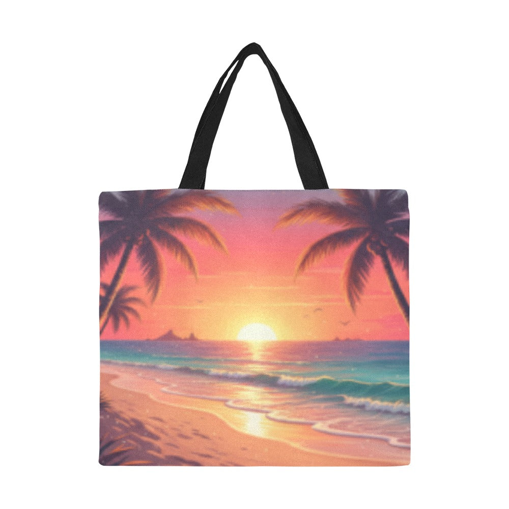 Sunshine Palm Tote Bag(Model1699)(Large)