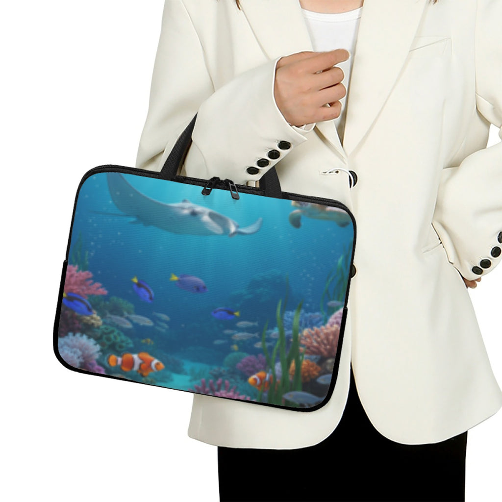 Ocean Fish Laptop Bag with Handle 17 inch