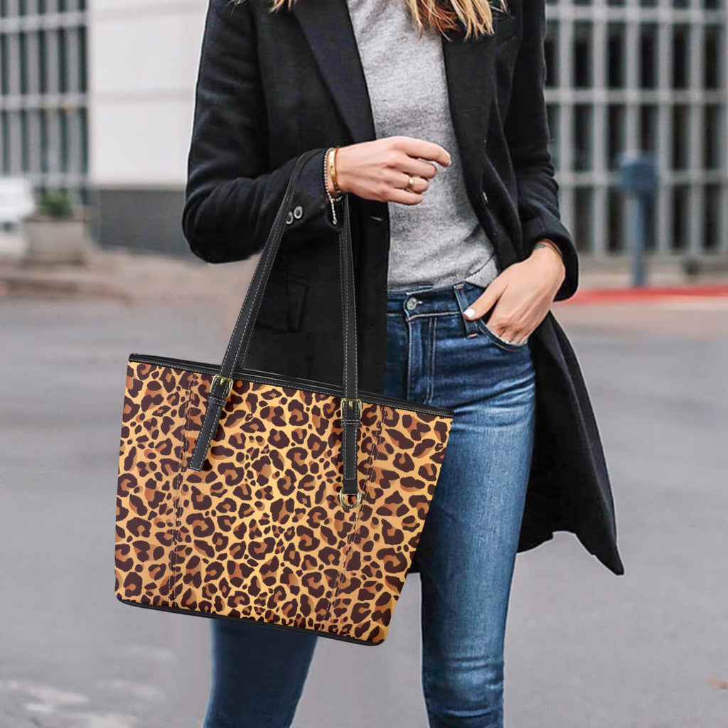 Leopard Pattern New Tote Hand Bag-Small (Model 1640）