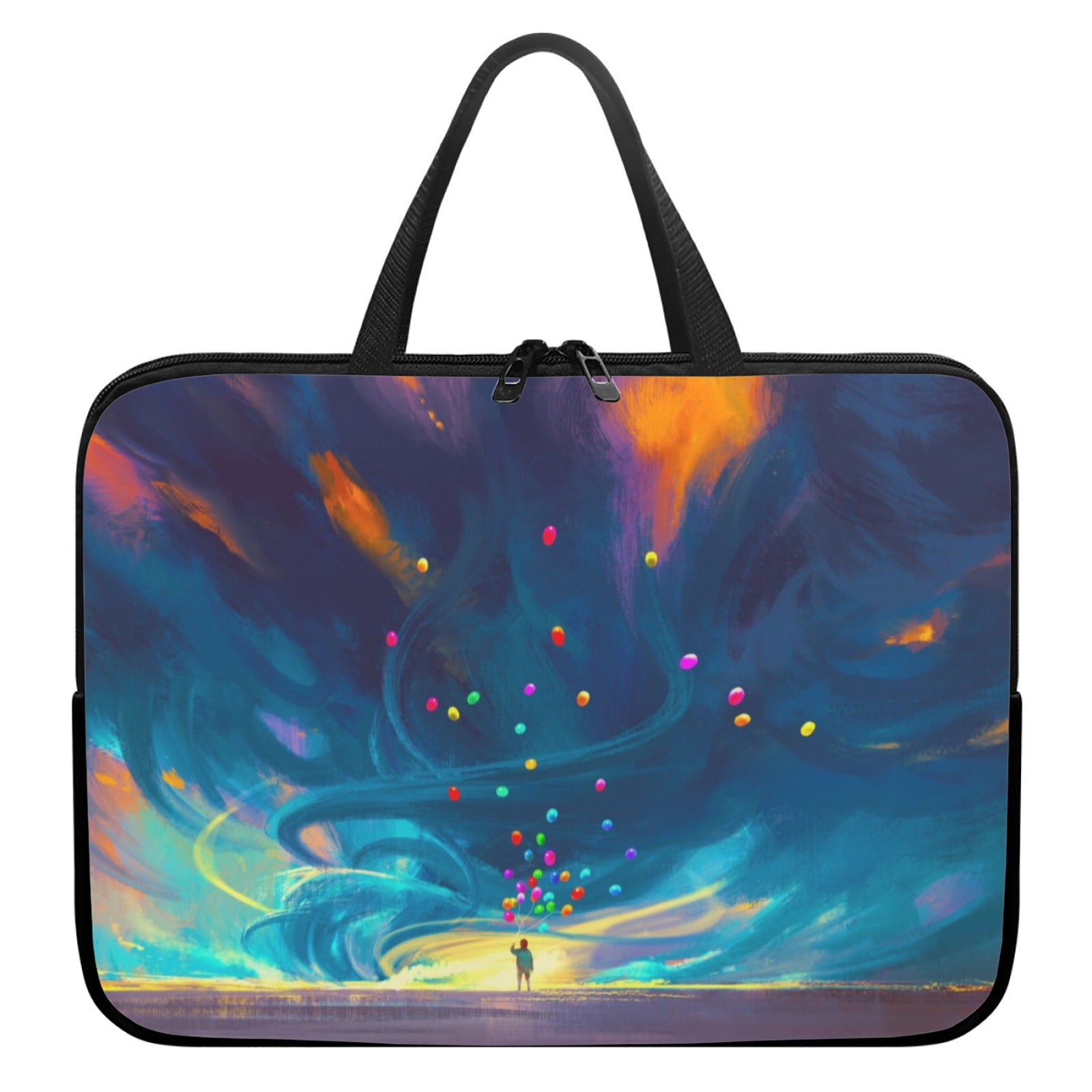 Abstract Skyline Art Laptop Bag with Handle 15inch