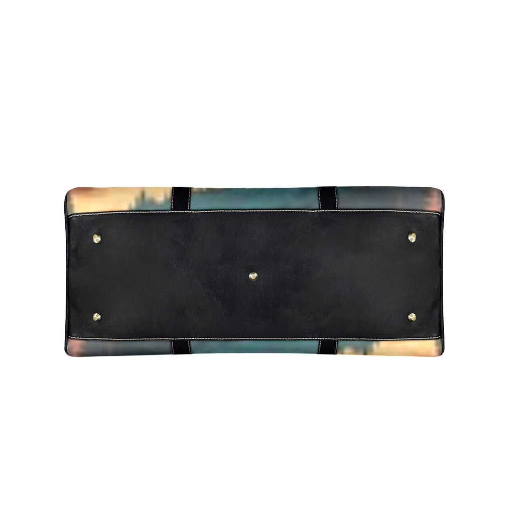 Large Geometric Arrow Burst Custom Travel Bag (Black Long Patch)(Model 1734)