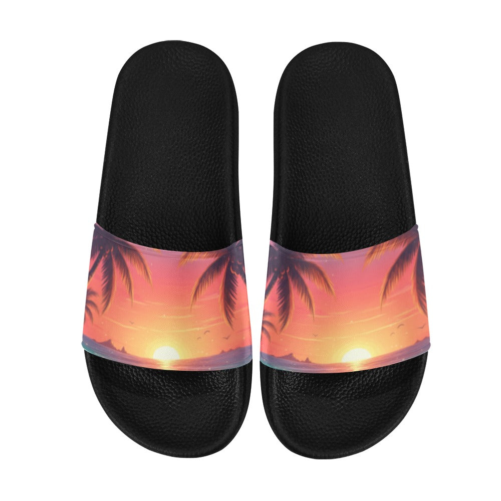 Unisex-Adults Tropical Beach Slides