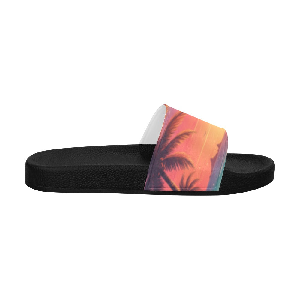 Unisex-Adults Tropical Beach Slides