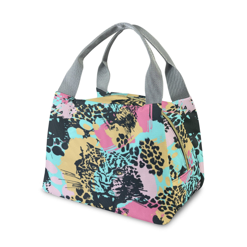 Portable Lunch Bag-Grey Handle (Model 1742) Product Title