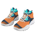Orange Wave Women's High-Top Outdoor Chunky Sneakers