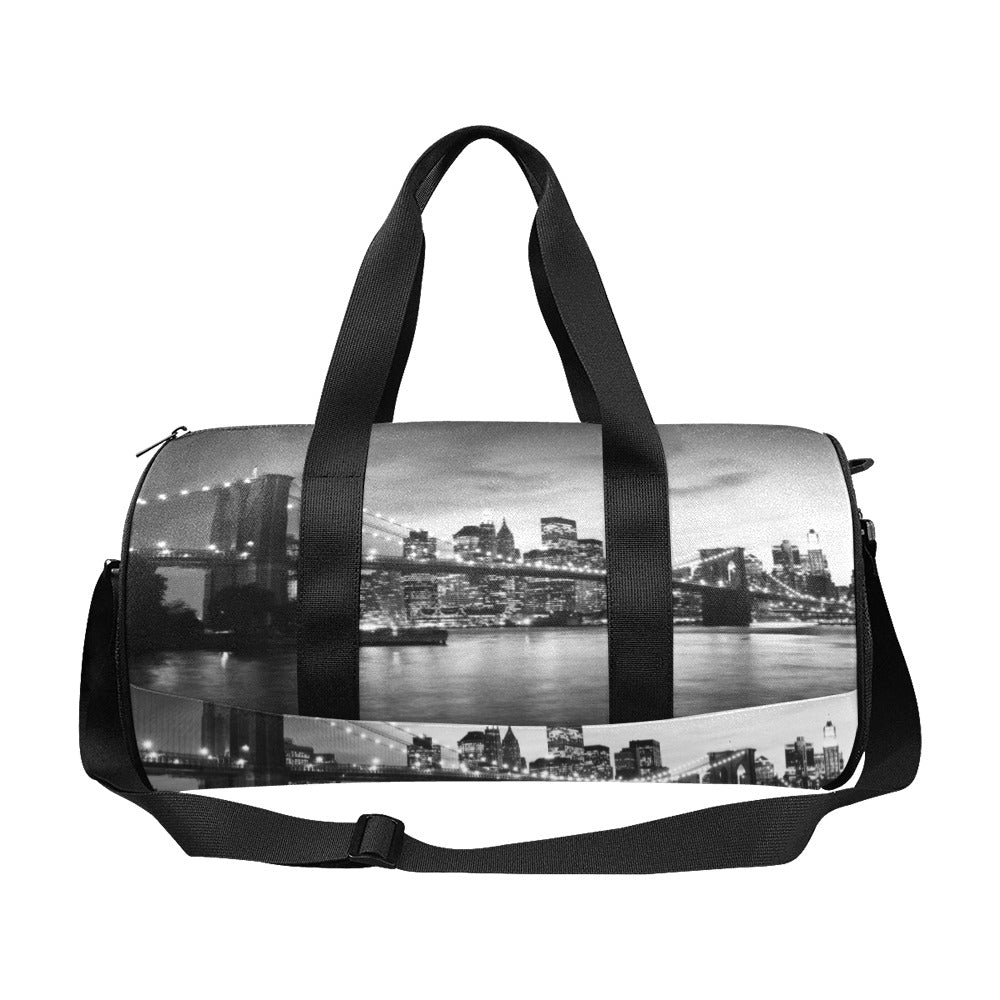 Brooklyn Bridge and Manhattan at Sunset, New York Travel Duffel Bag (Model 1679)