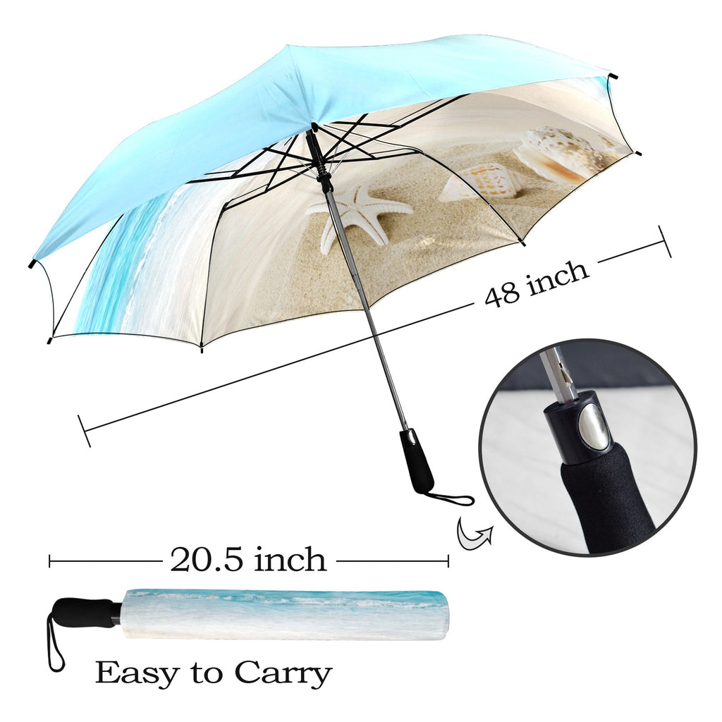 Semi-Automatic Foldable Seashells Umbrella (Model U12)