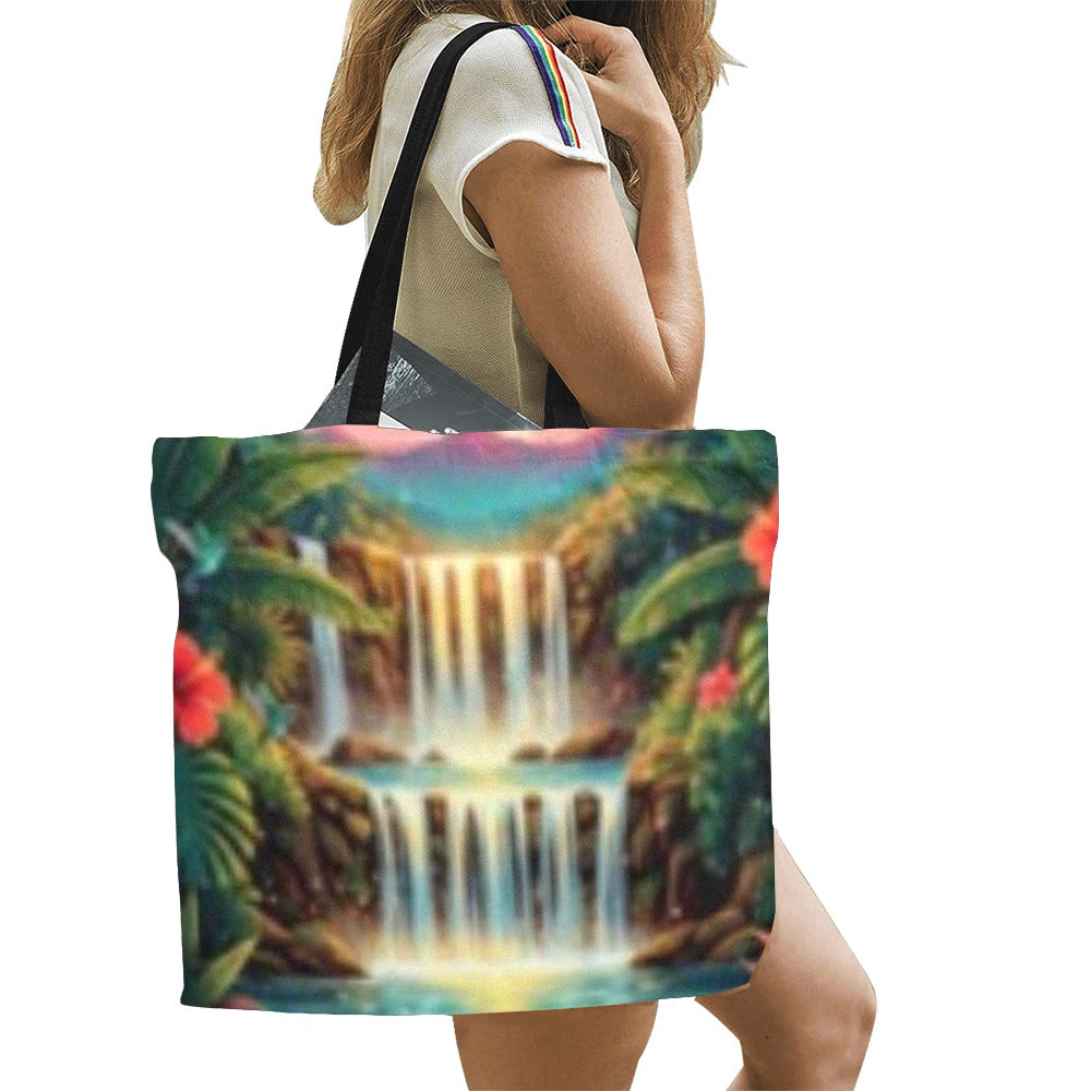 Forest Waterfall Tote Bag