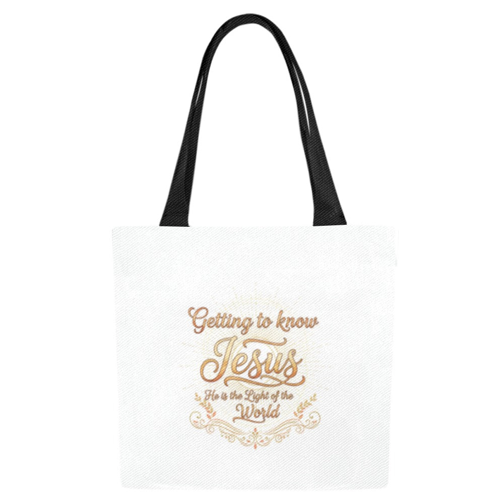 Getting to know Jesus Tote Bag (Model1657) (Set of 4)
